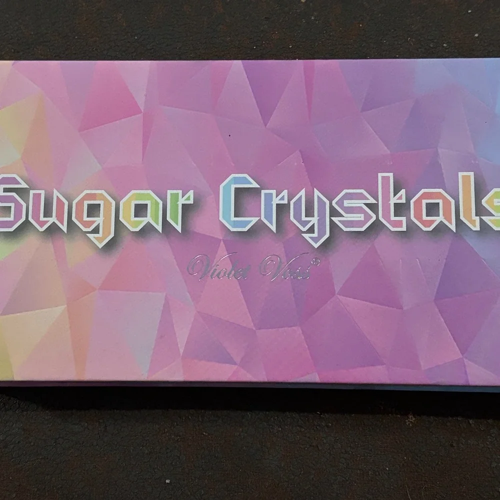 Violet Voss Sugar Crystals Eyeshadow Palette 18 Pressed Pigments Rainbow New